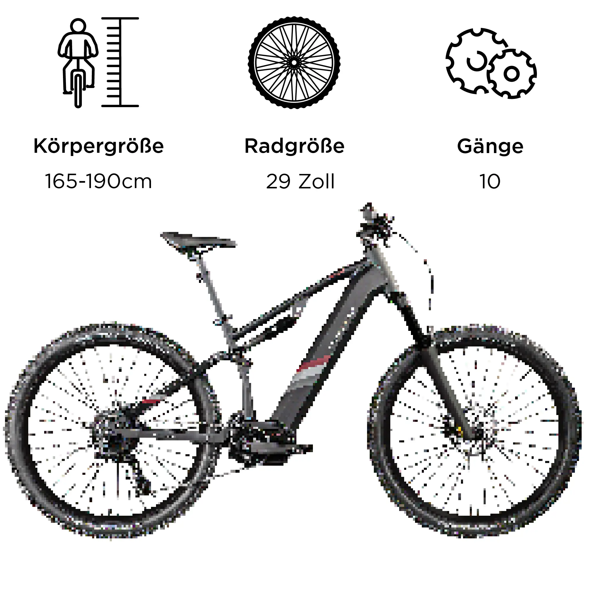 Zündapp E-Bike MTB X1000 29 Zoll 10-Gang 733 Wh schwarz Zündapp E-Bike MTB X1000 29 Zoll 10-Gang 733 Wh schwarz