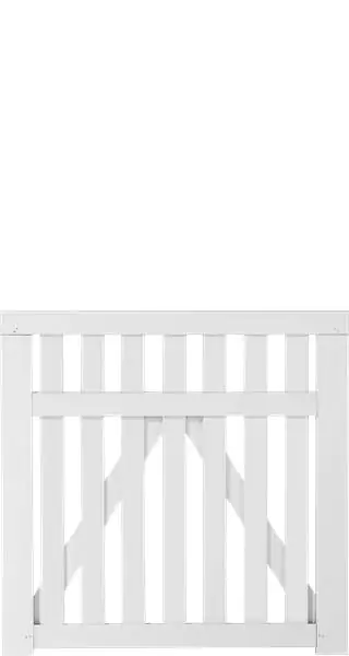 Plus Einzeltor Country 100 x 98 cm weiß