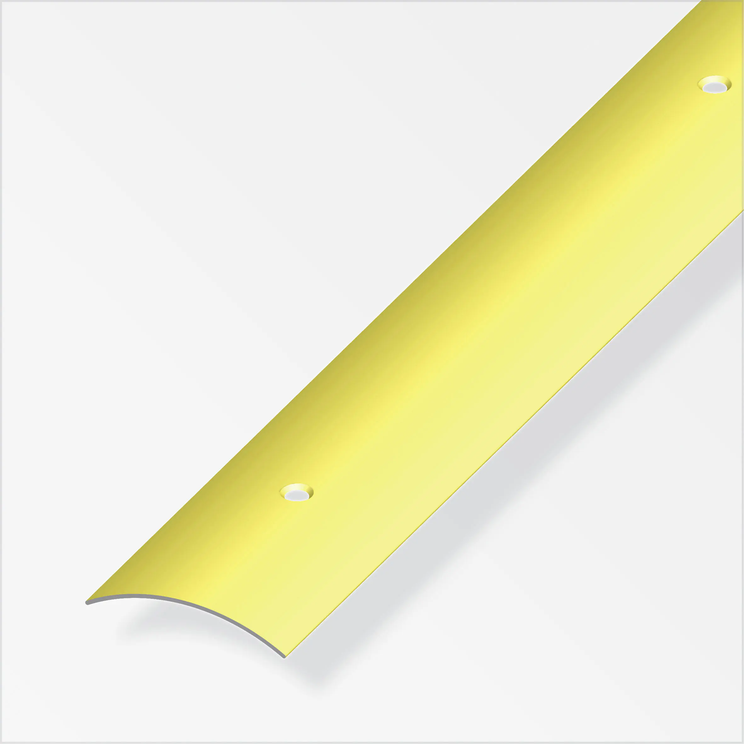 alfer Übergangsprofil 2 m, 30 x 3 mm Messing, roh messing