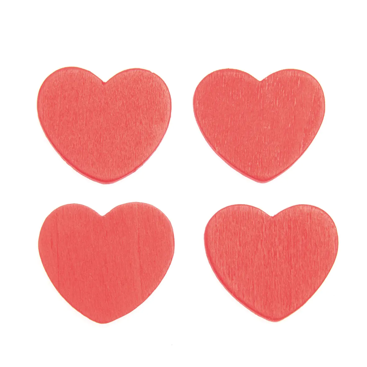 Holzstreuteile Herz gross 12St