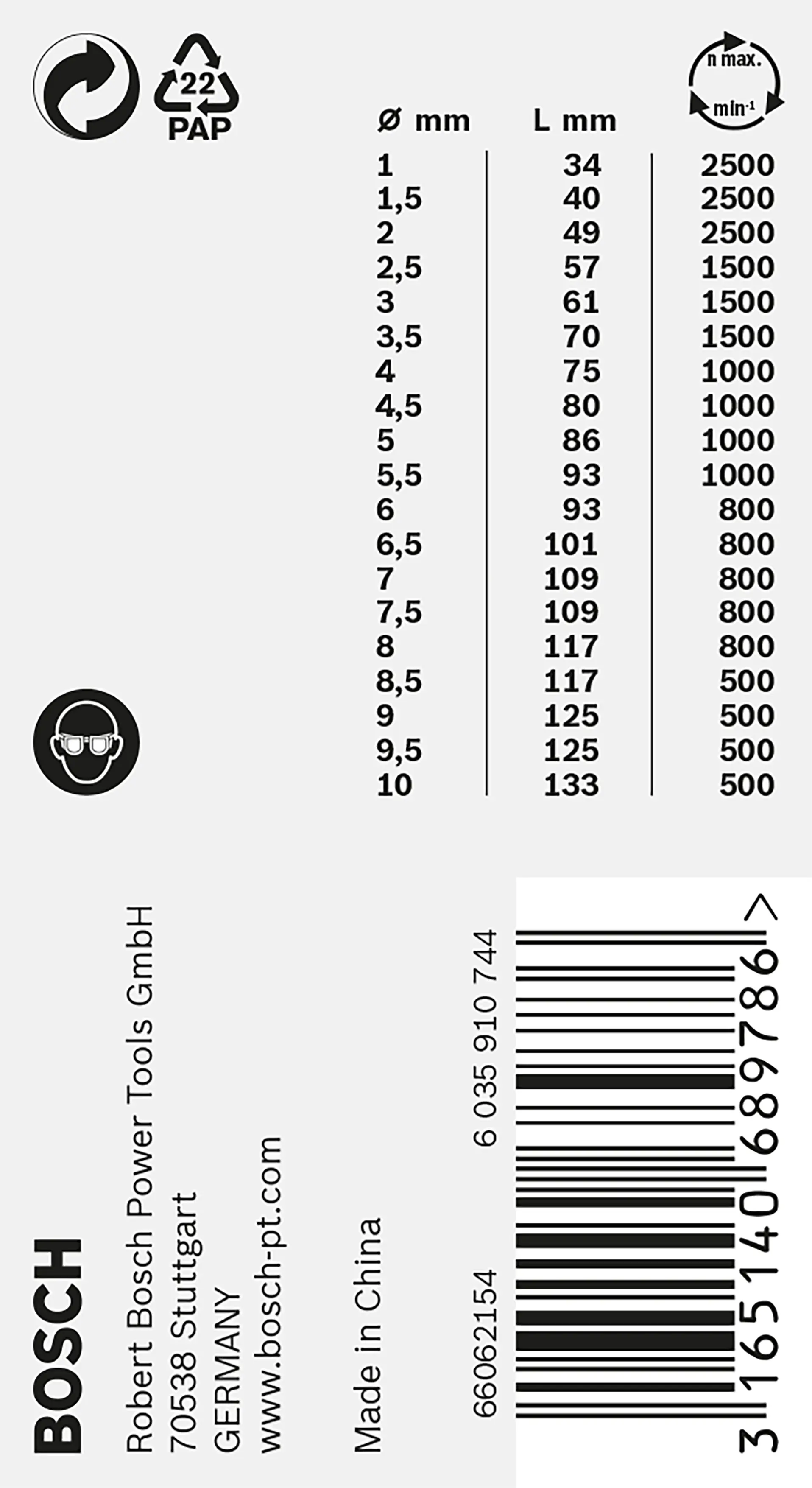 Bosch PRO Stainless Steel HSS-Co Spiralbohrer-Set 19-teilig Bosch PRO Stainless Steel HSS-Co Spiralbohrer-Set 19-teilig