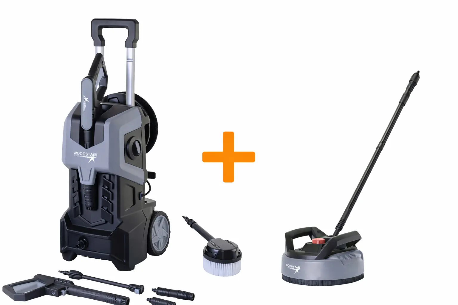 Woodster Hochdruckreiniger HDR320 inkl. Zubehör 2400 W 180 bar 480 l/h