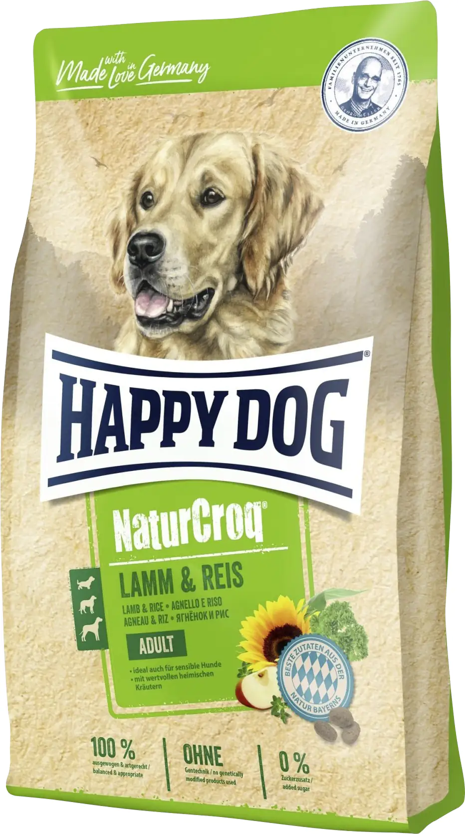 Happy Dog Premium NaturCroq Lamm & Reis 4 kg