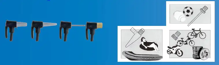 TrendLine Fußluftpumpe Ein-Zylinder mit Manometer bis 11 bar