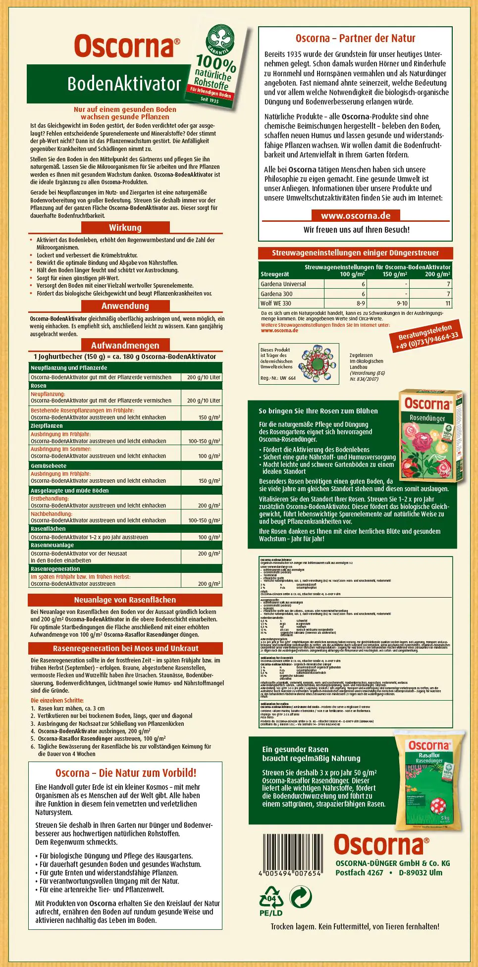 Oscorna Bodenaktivator 5 kg Oscorna Bodenaktivator 5 kg