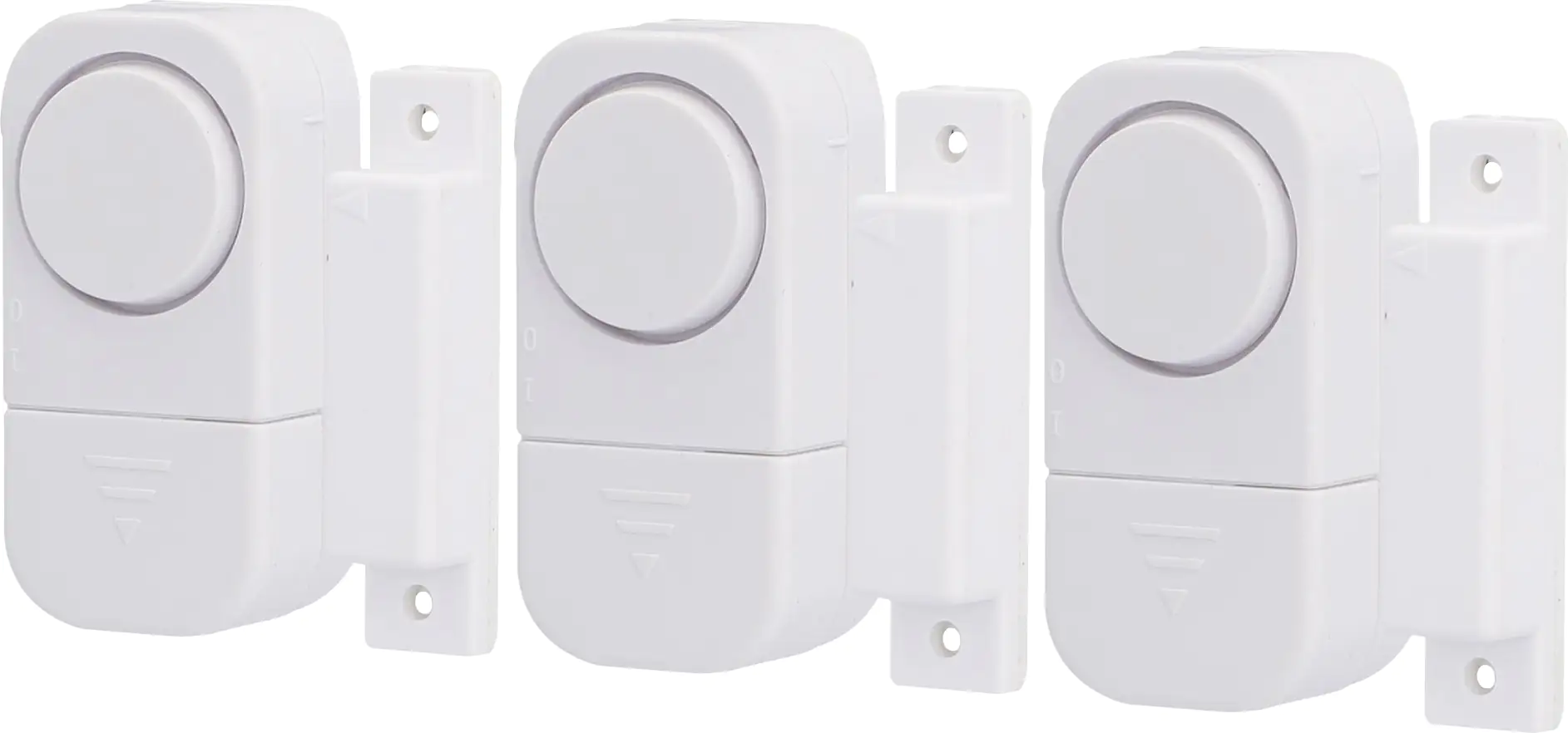 Fenster & Türalarm weiß 3er Pack weiß, ohne Bohren