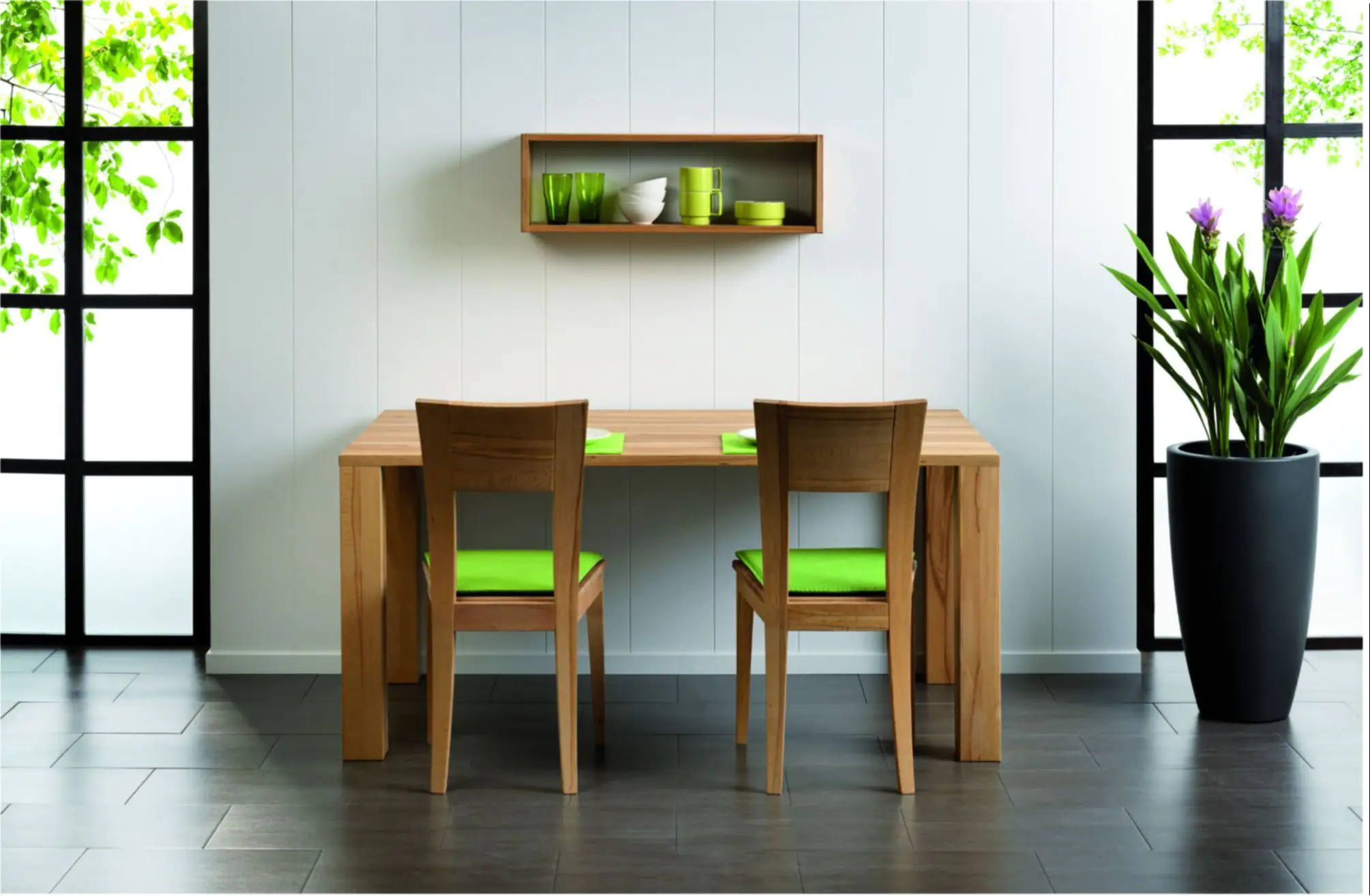 B.S. Bauprogramm Roundlinepaneele 120 x 25 cm, 10 mm, Esche weiß