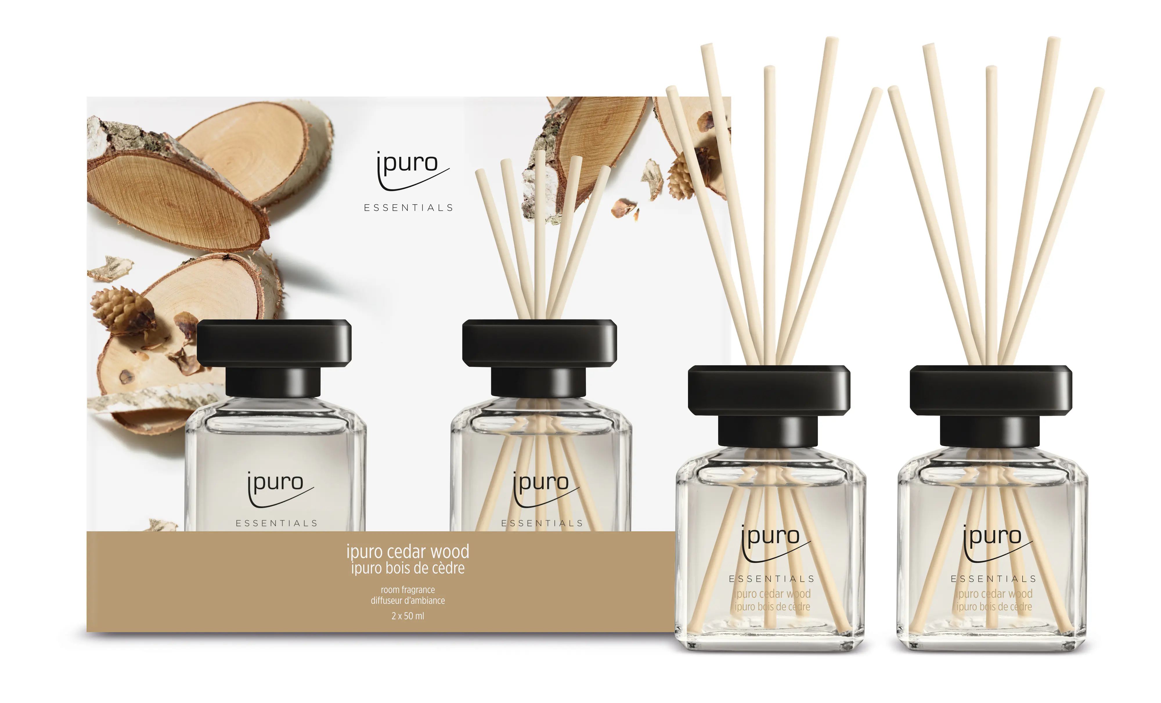 ipuro Raumduft Essentials cedar wood 2 x 50 ml