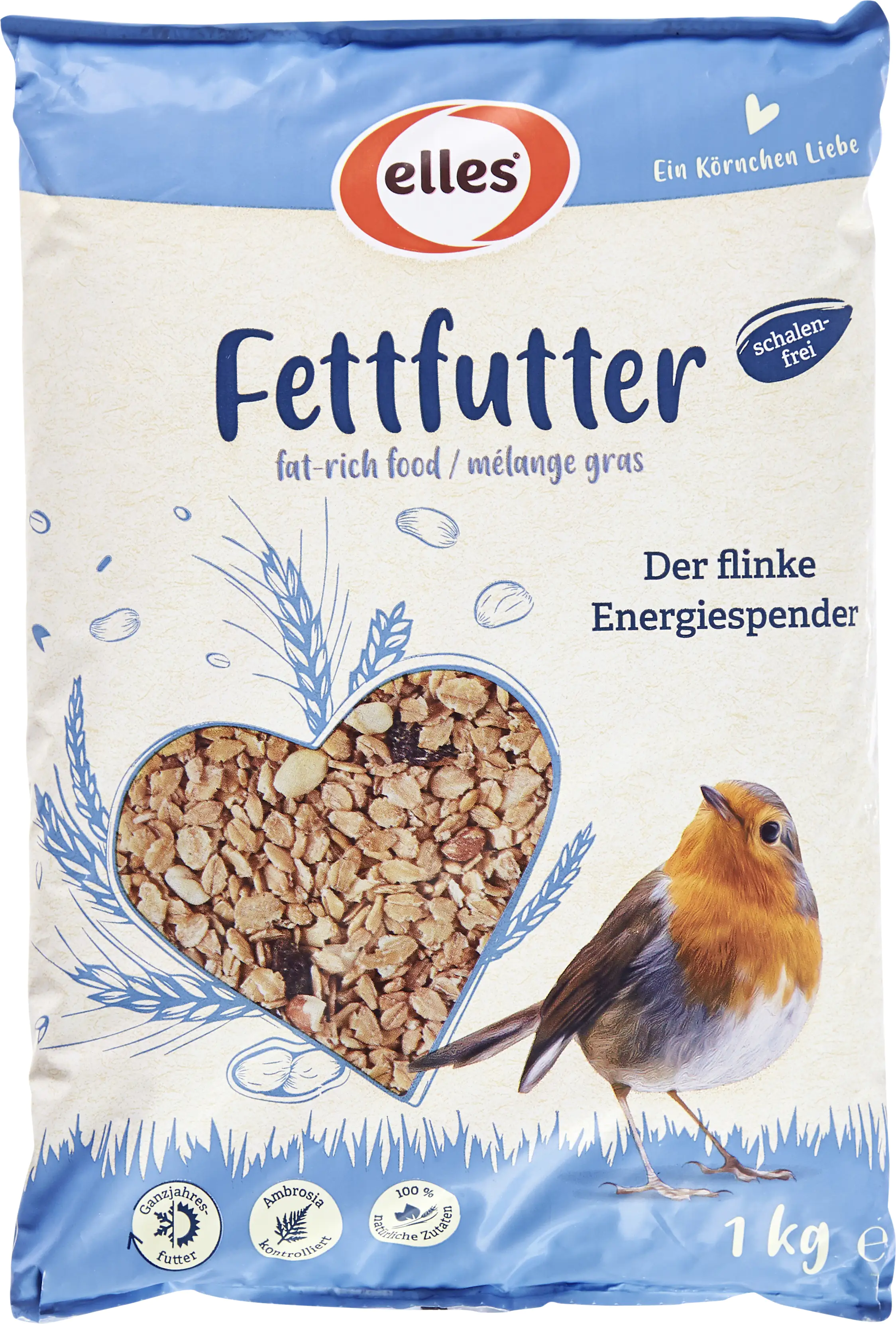Elles Wildvogelfutter Fettfutter 1 kg Elles Wildvogelfutter Fettfutter 1 kg