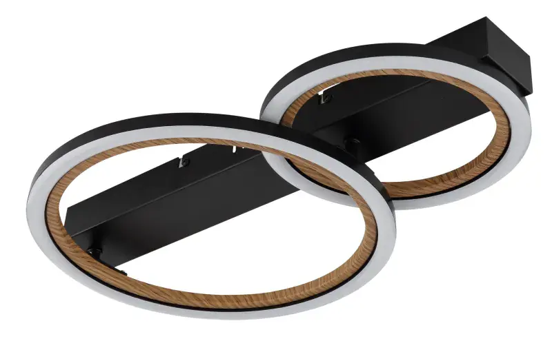 Globo Deckenleuchte Dakari I 4 x 30 cm L x B schwarz warmweiß