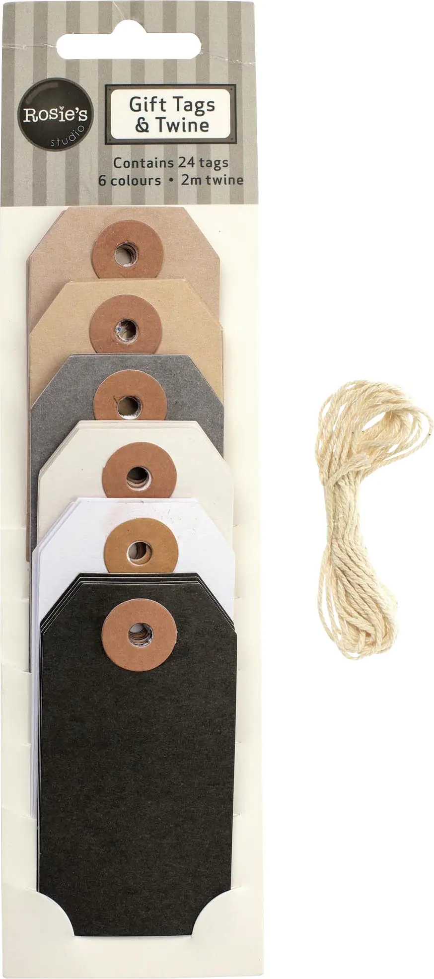 Glorex Geschenk-Anhänger Karton 9 x 4cm, 6 Farben x 4 Stück Glorex Geschenk-Anhänger Karton 9 x 4cm, 6 Farben x 4 Stück