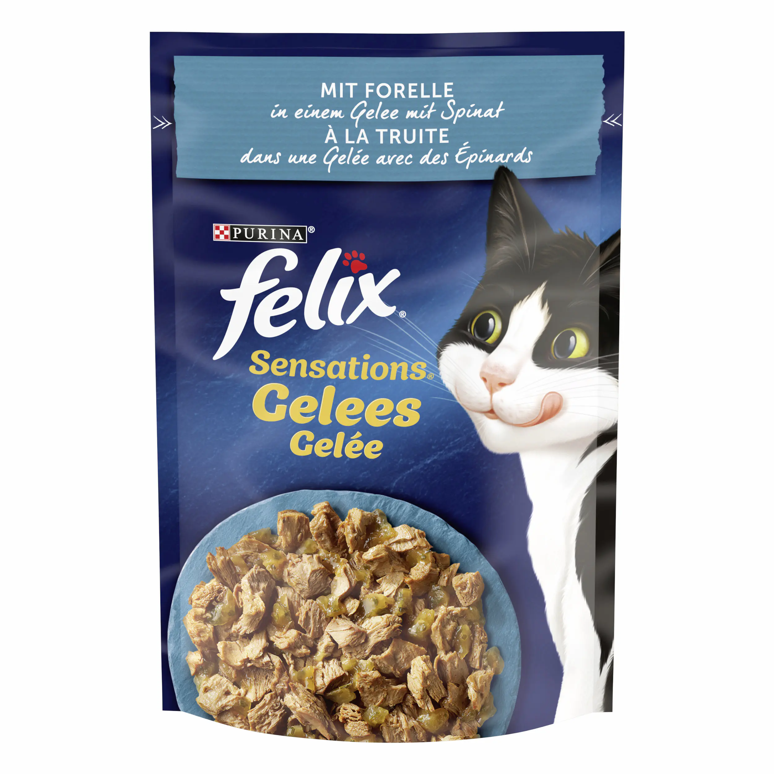 Felix Sensations Gelees Forelle & Spinat 85 g