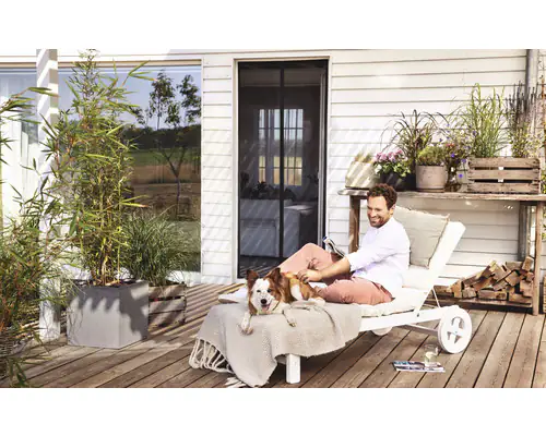 tesa Fliegengitter Magnetvorhang 100 x 220 cm anthrazit