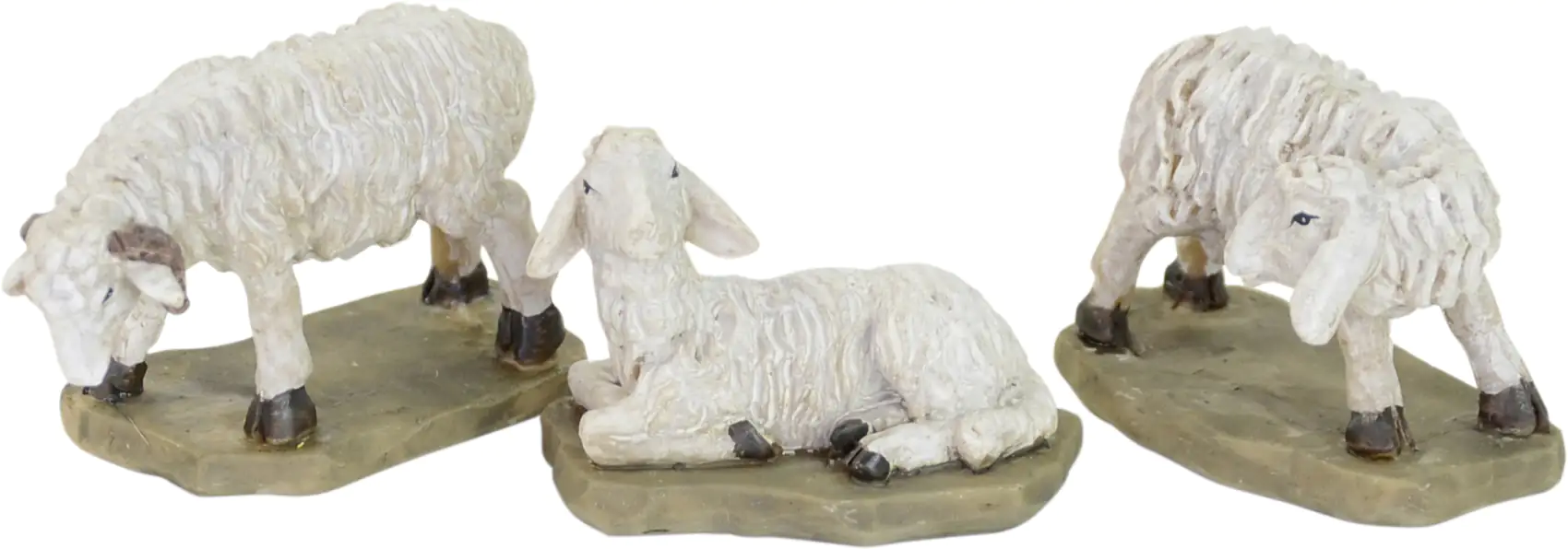 Riffelmacher Krippenzubehör Schafe stehend und liegend 4,5-6 cm 3 teilig