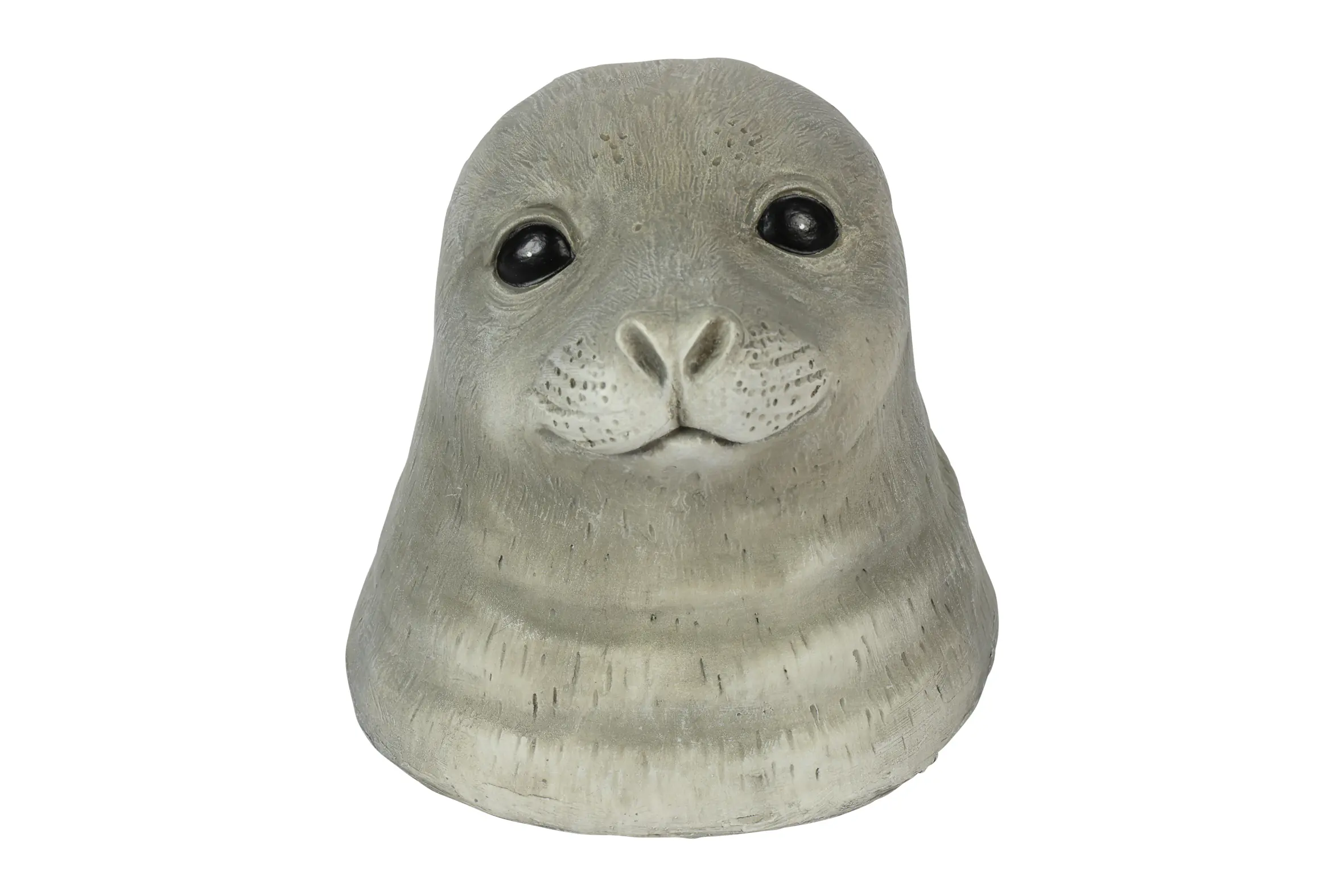 Flamingo Dekofigur Seehund Siebert Schwimmtier Polystone 19 x 16 cm grau