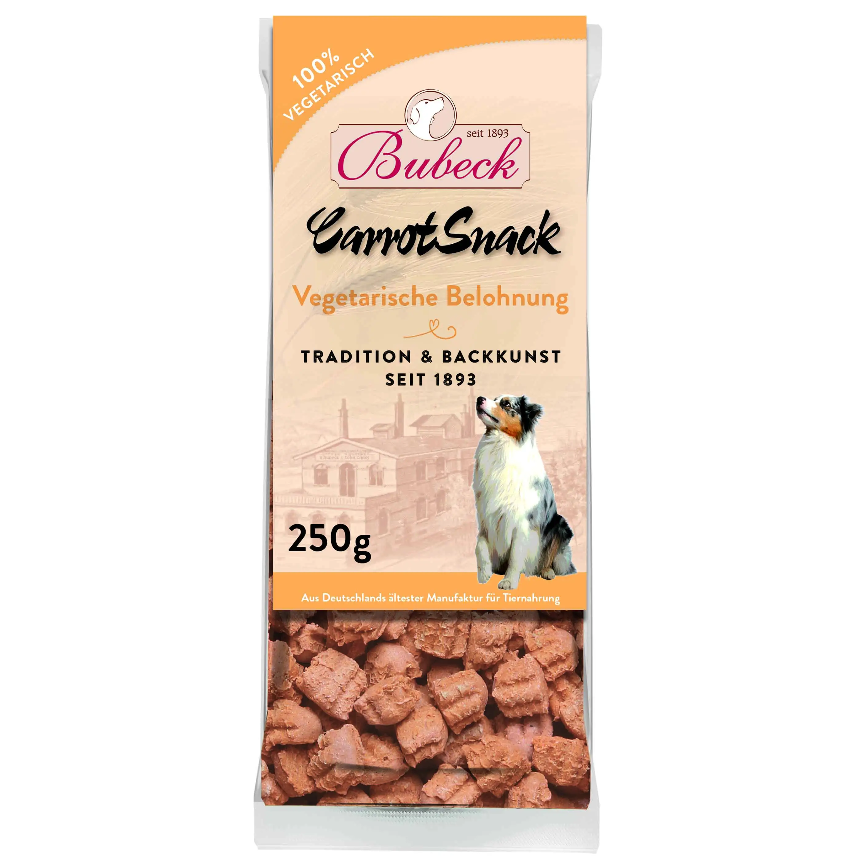Bubeck CarrotSnack Adult  vegetarisch Hundekuchen 250 g Bubeck CarrotSnack Adult  vegetarisch Hundekuchen 250 g