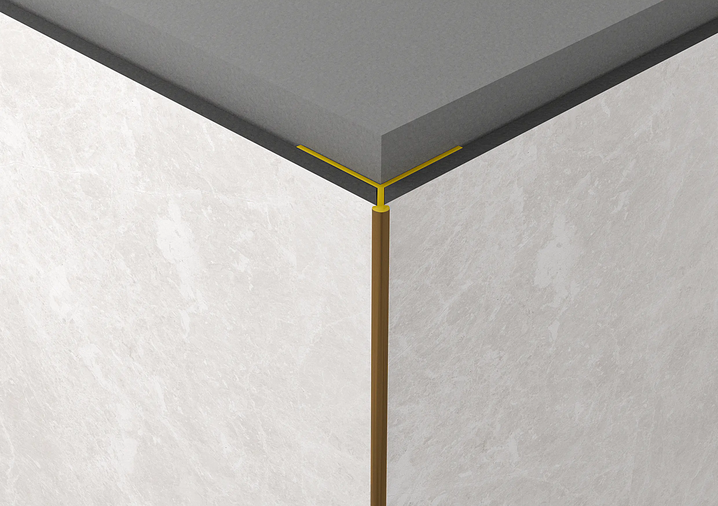 Rock the Wall Außenecke bronze 280 x 2,7 x 2,76 cm