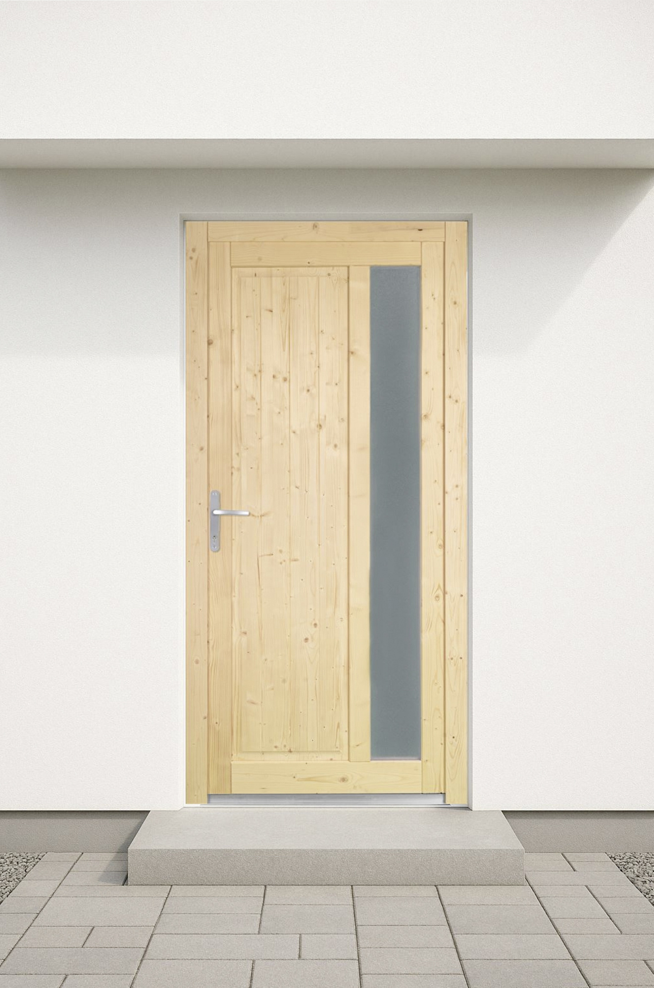 Panto Nebeneingangstür Holz 510 88 x 198 cm DIN links