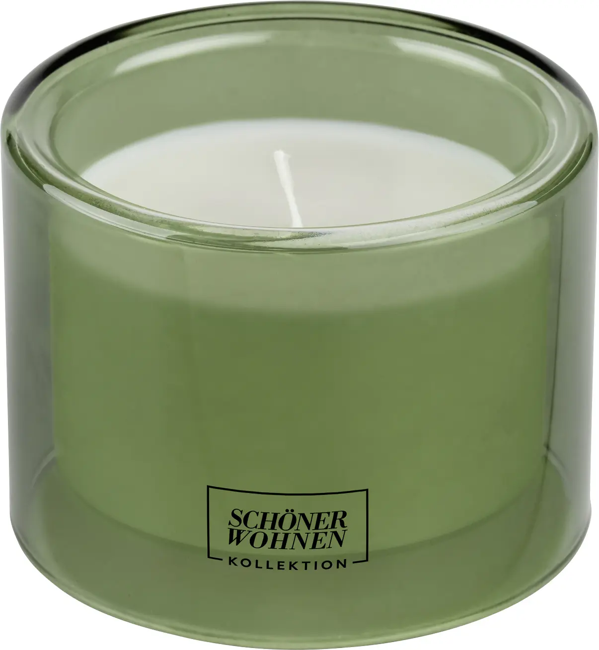 Schöner Wohnen Duftkerze im Glas M Basilikum Mandarine Ø 9,5 x 7 cm