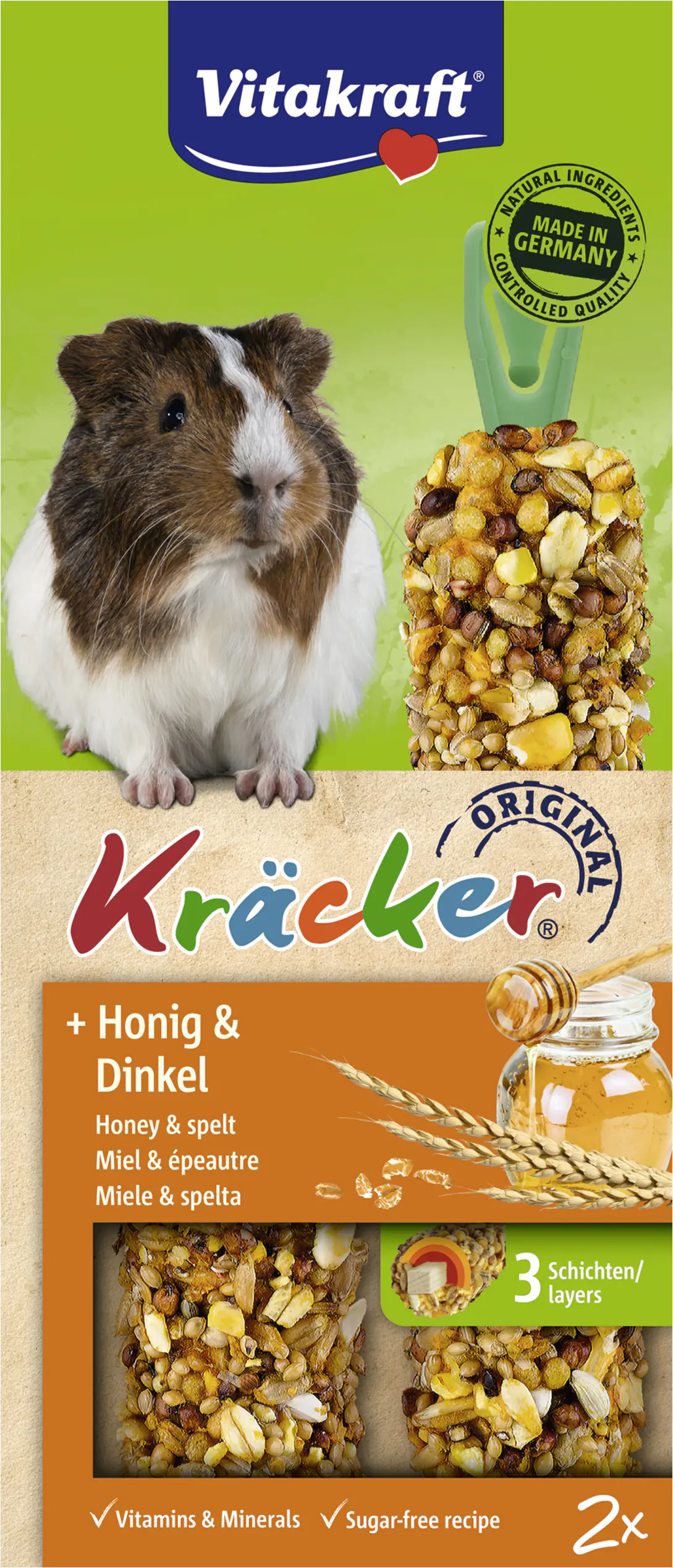 Vitakraft Kräcker® Honig & Dinkel 2 Stück / 112 g