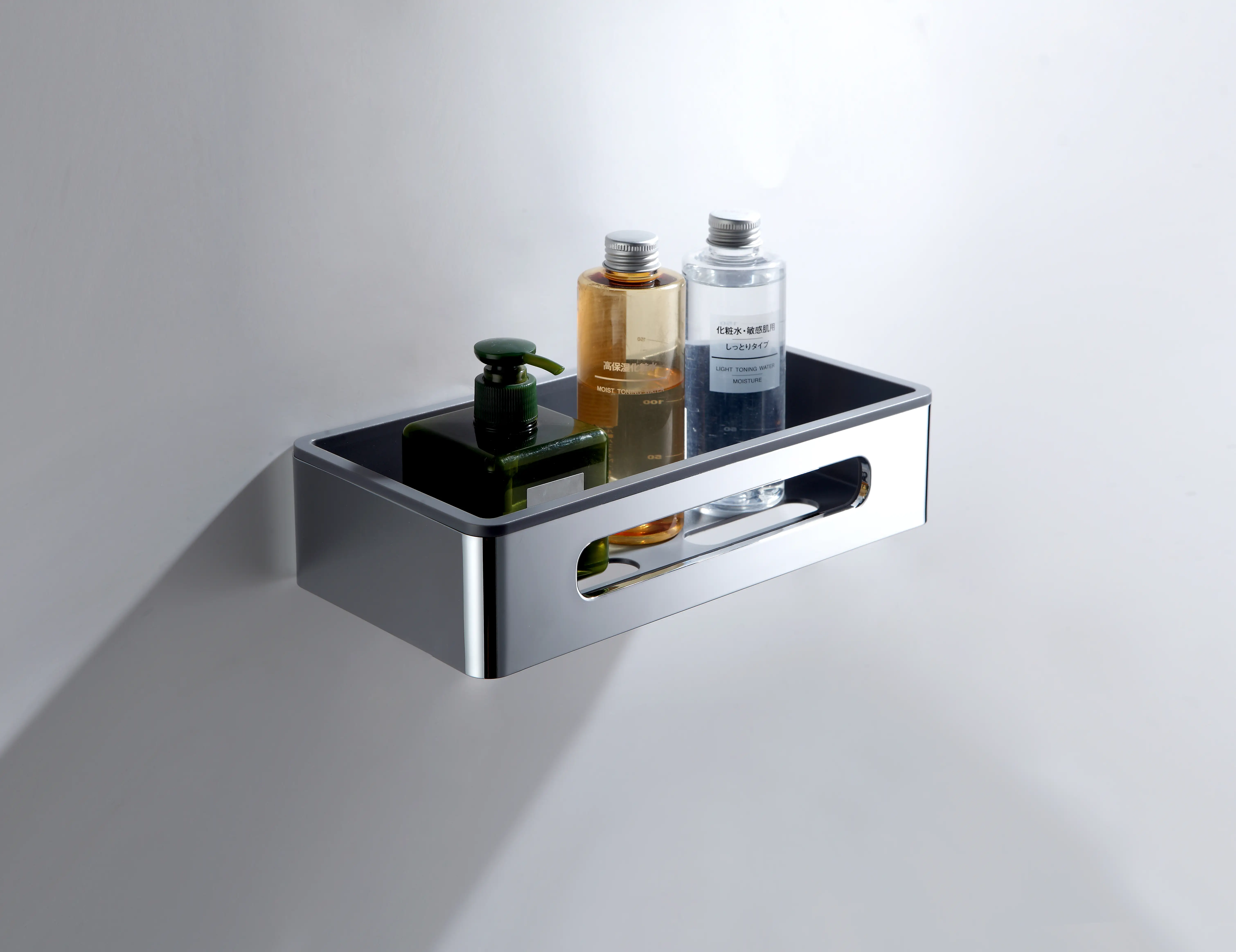 TrendLine Duschkorb eckig Kunststoff chrom