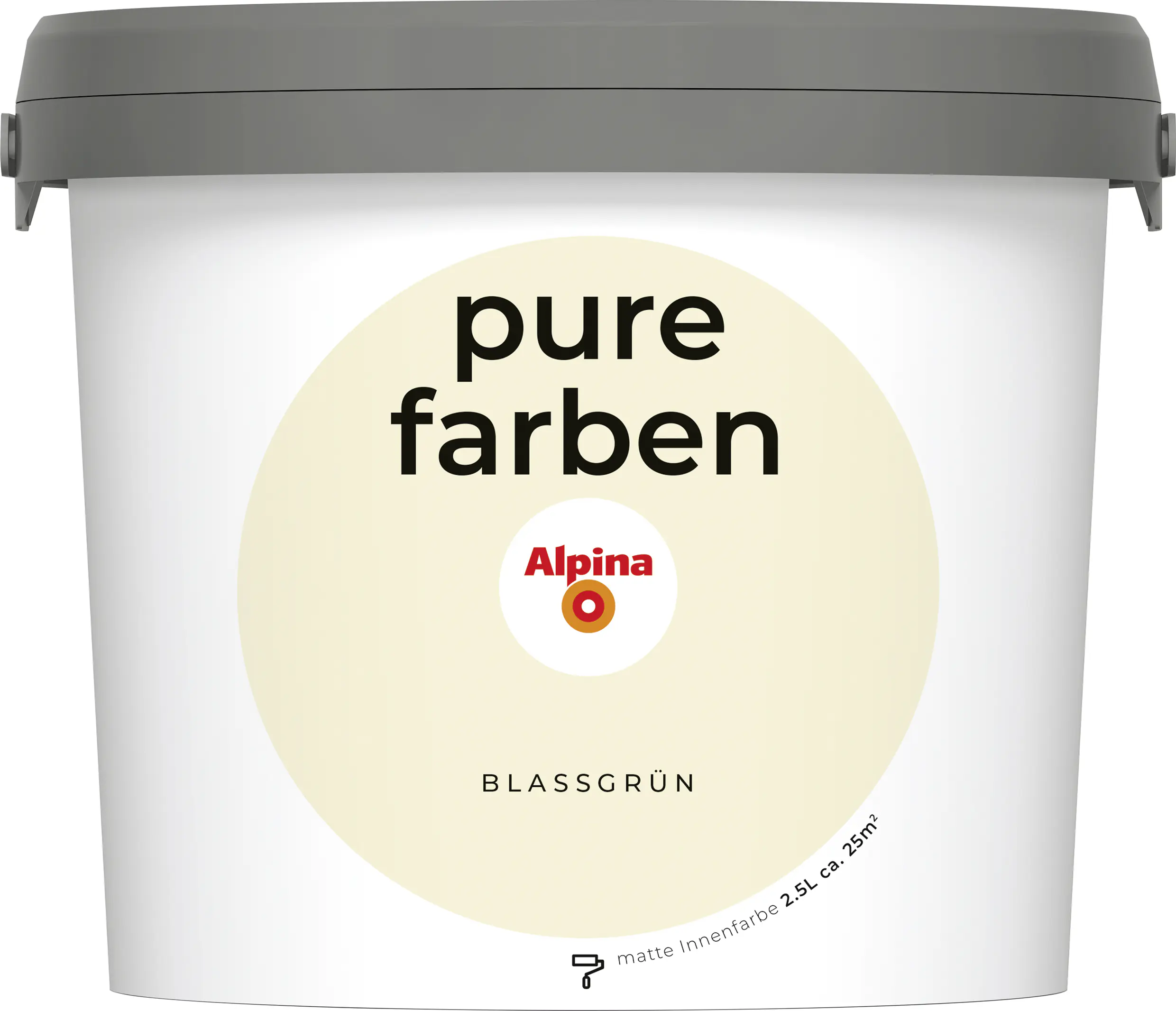 Alpina Pure Farben Wandfarbe blassgrün 2,5 L