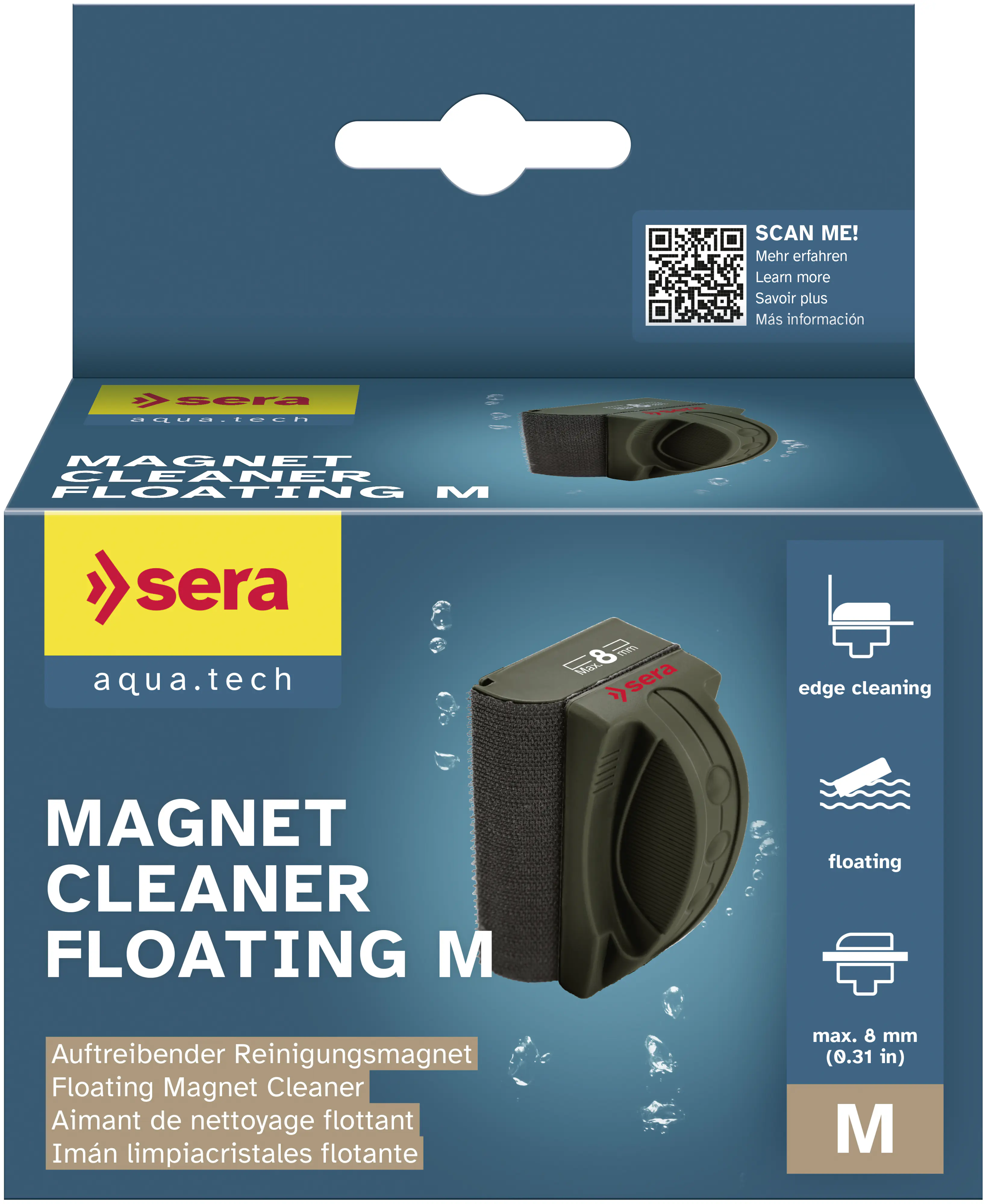 Sera Aquariumzubehör Reinigungsmagnet Magnet Cleaner M 8 mm