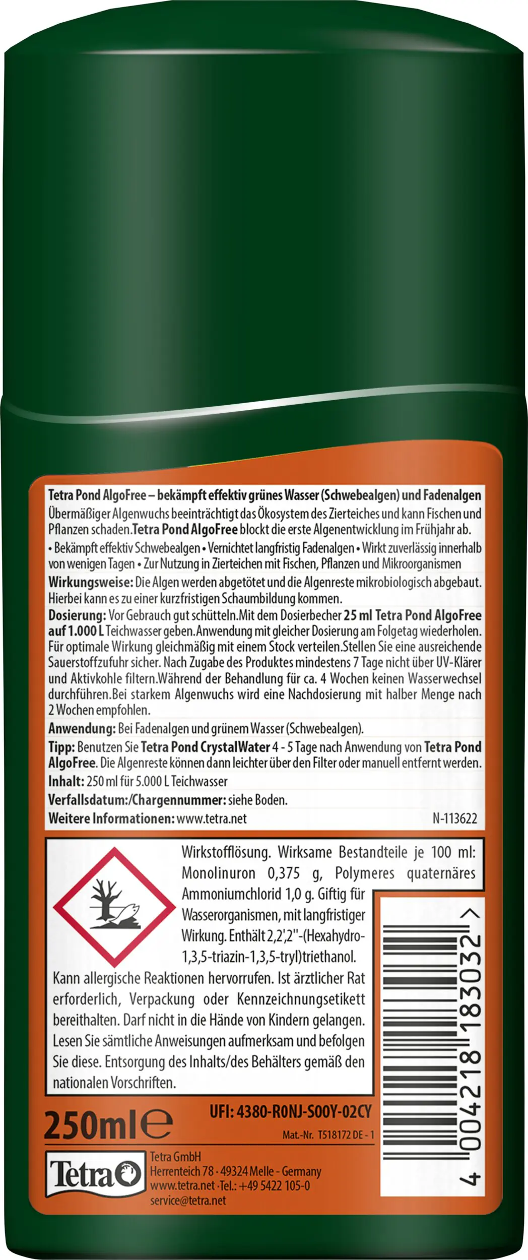 Tetra Wasseraufbereitung AlgoFree 250 ml