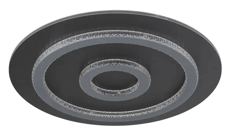 Globo Deckenleuchte Jayden Ø 45 x 5,5 cm schwarz warmweiß