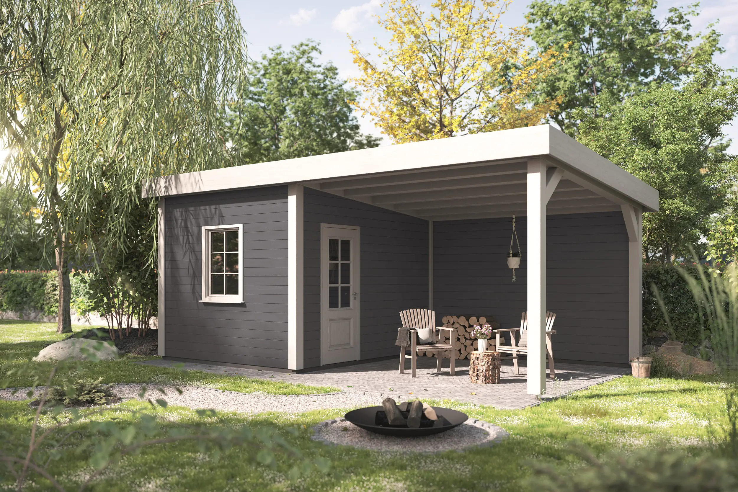 Alpina Wetterschutzfarbe deckend 0,75 L schiefergrau