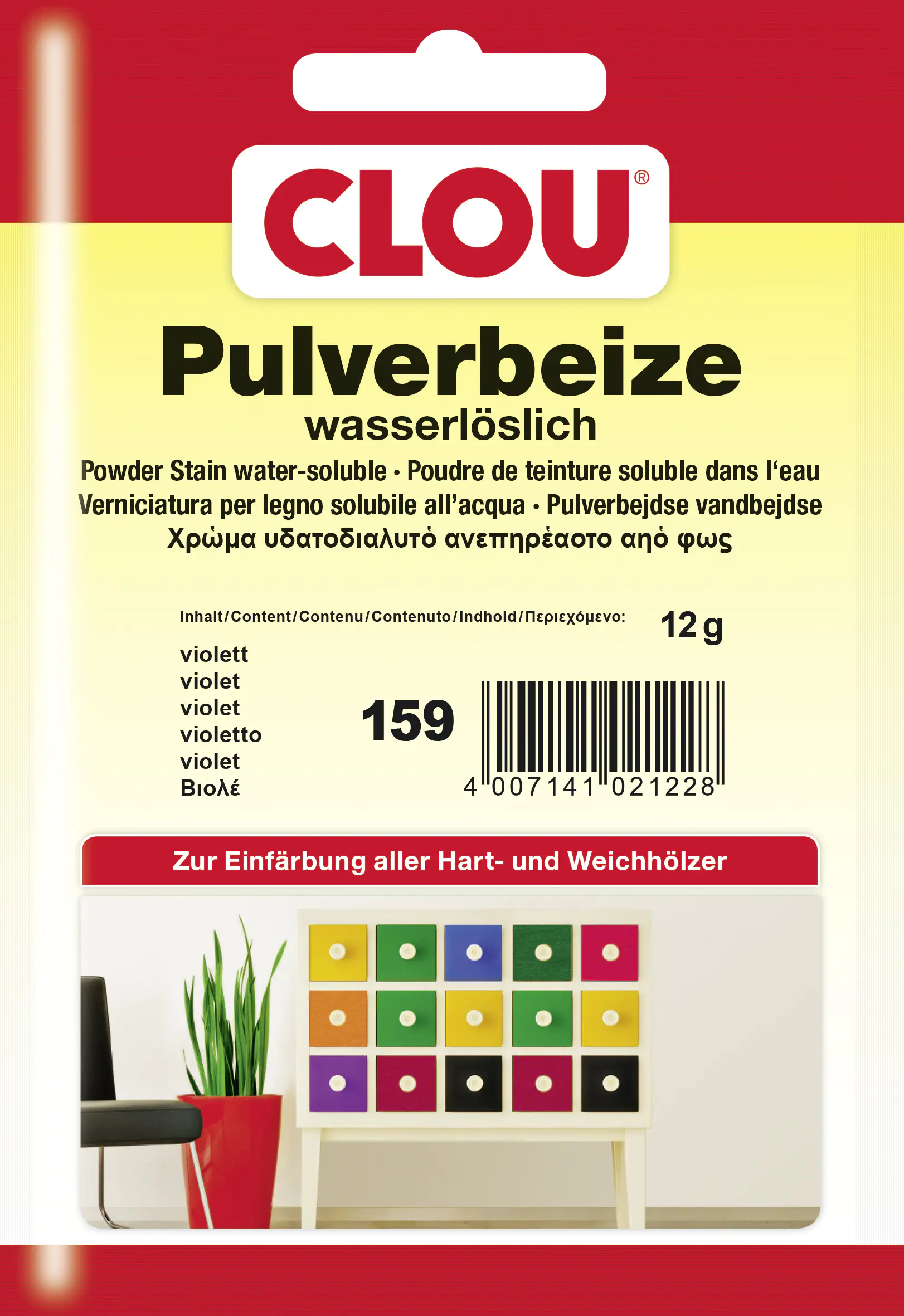 4007141021228 Clou Pulverbeize 12 g violett