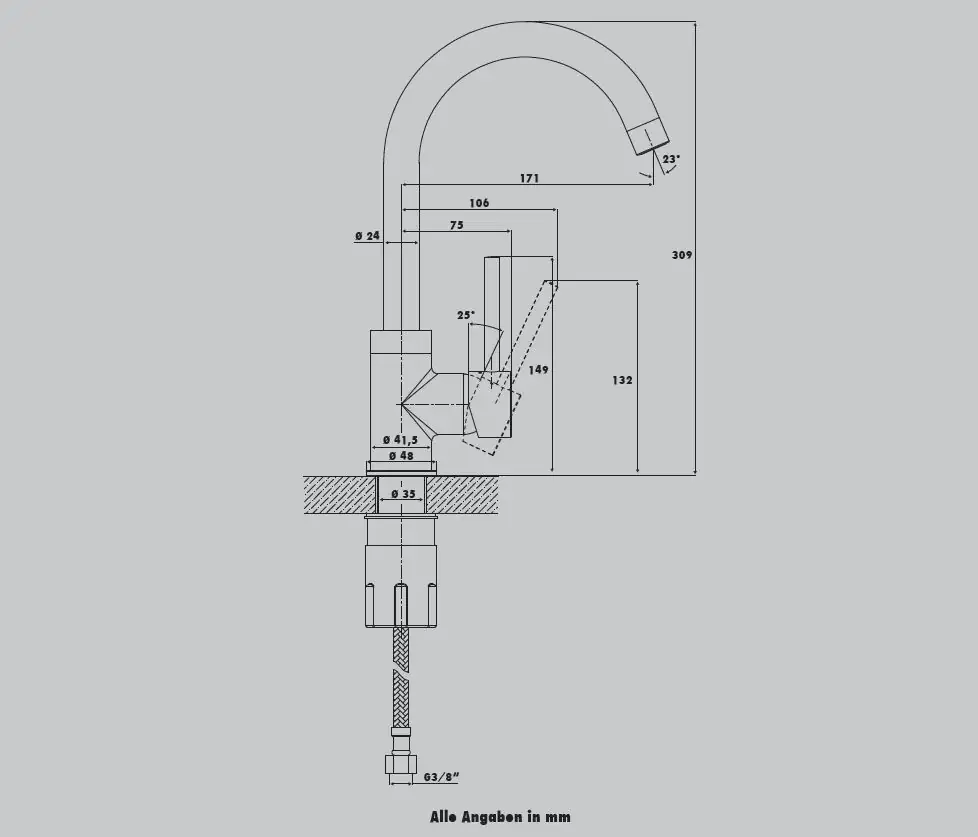 Primaster Küchenarmatur Oslo verchromt Primaster Küchenarmatur Oslo verchromt