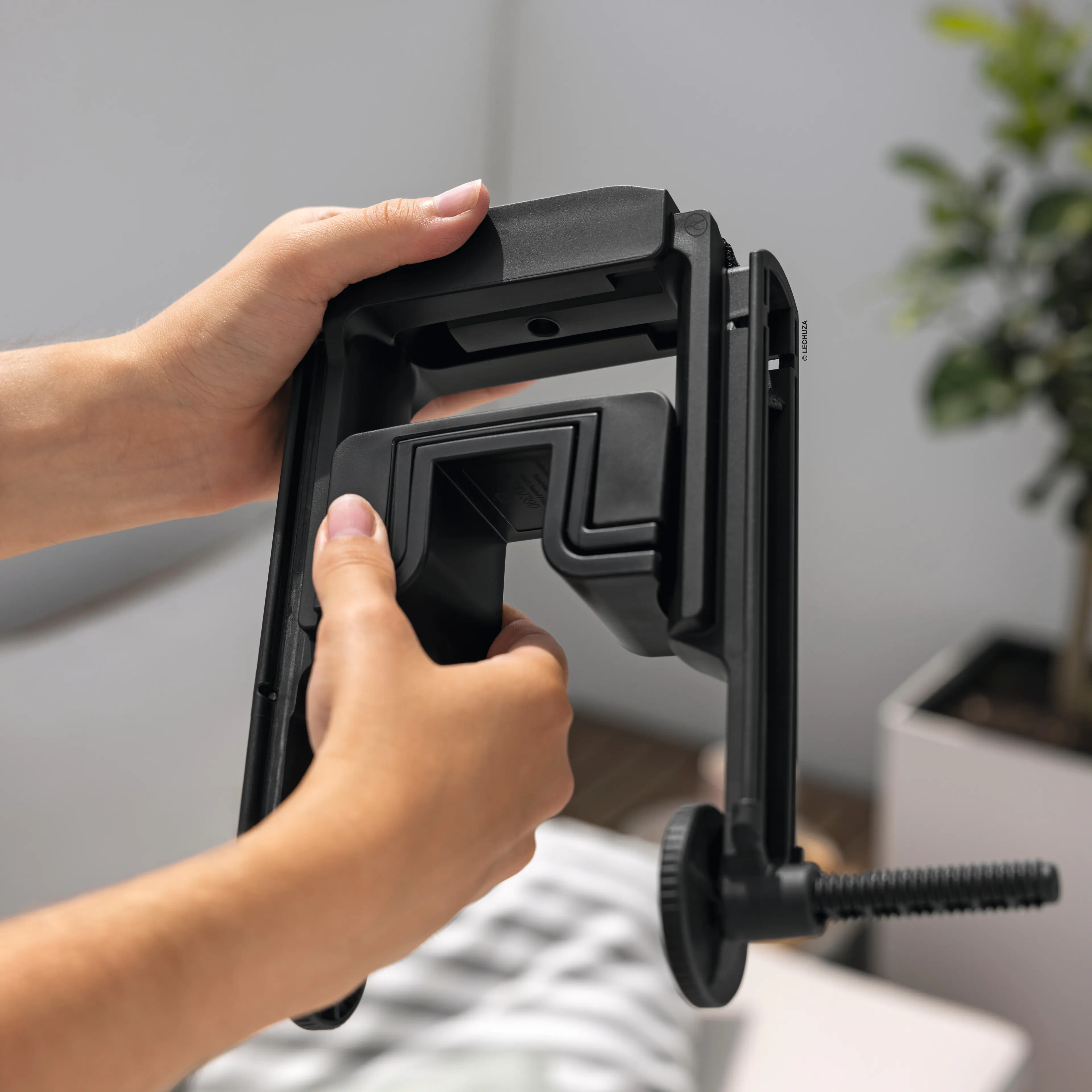 Lechuza Balkonkastenhalter 2-fach Kunstoff schwarz