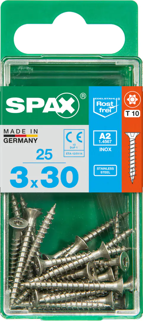 Spax Universalschrauben 3.0 x 30 mm TX 10 - 25 Stk.