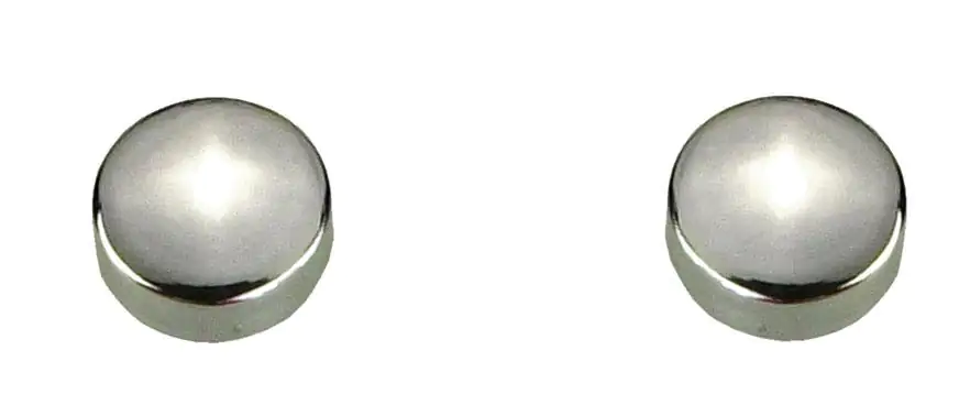 Ersatzabdeckkappen für WC-Befestigung / chrom