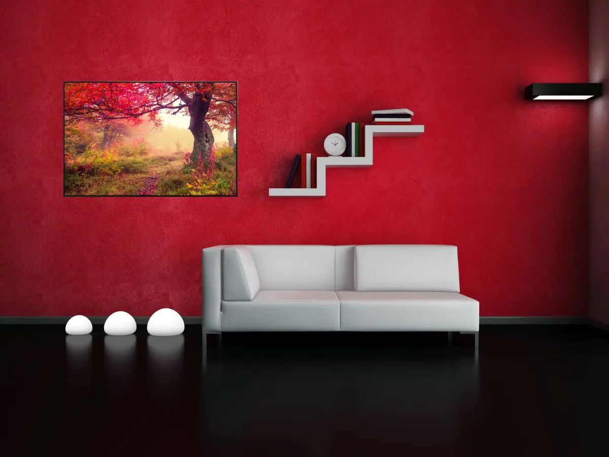 papermoon Infrarotheizkörper EcoHeat 75x120 cm 900 Watt, Herbstwald