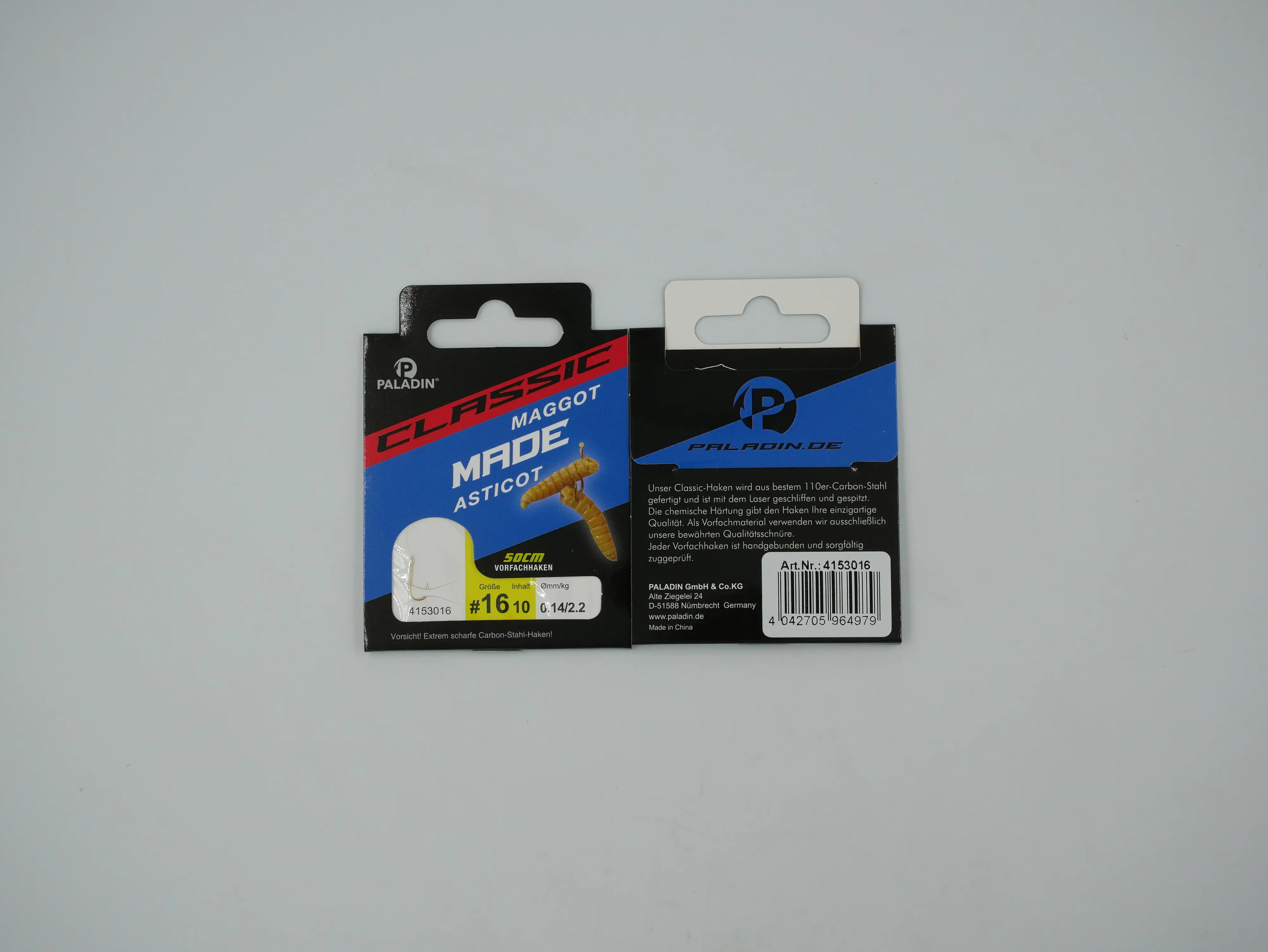 Paladin Madenhaken gebunden Größe 16 50 cm 10 Stück gold