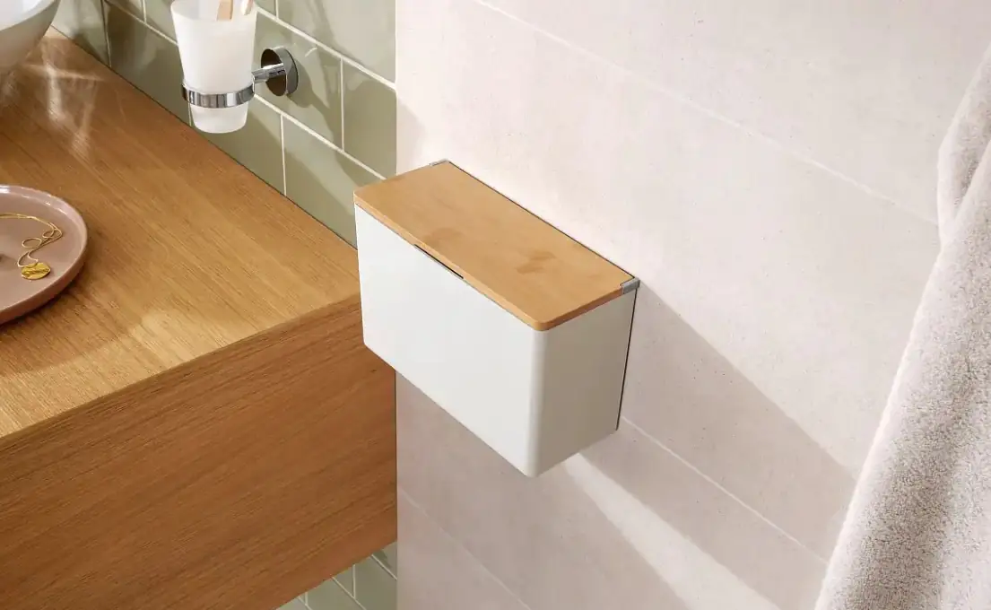 tesa Baboo Aufbewahrungsbox XL weiß mit Deckel