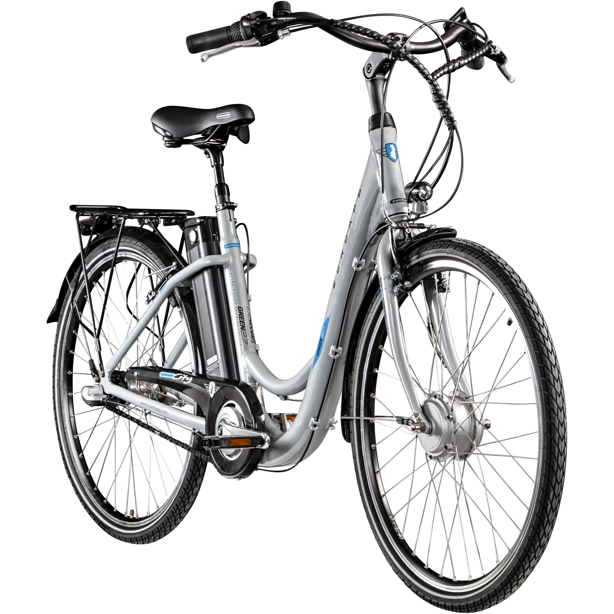 Zündapp E-Bike City Green 2.7 26 Zoll 3-Gang 374 Wh grau