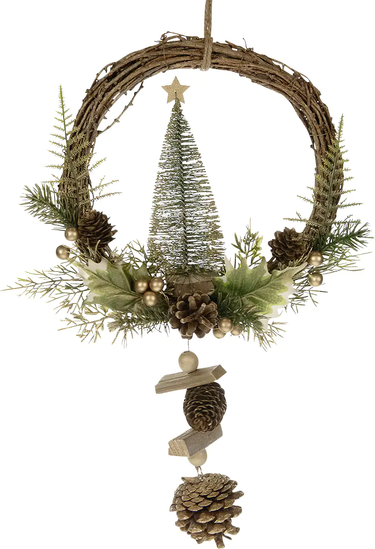 Dijk Deko Weihnachtskranz 23 x 7 x 40 cm