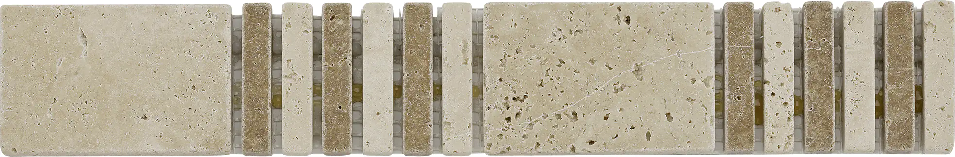 Fliesenbordüre Marmor Ticino 4,8 x 30,5 cm beige