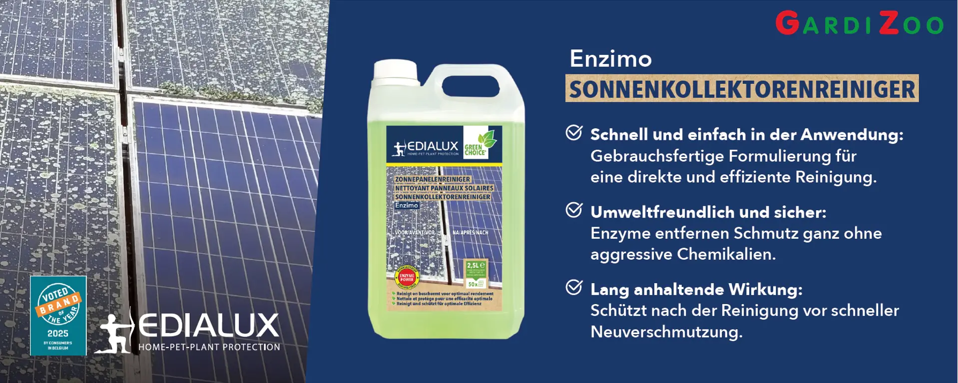 Edialux Enzimo Solaranlagen- & PV-Anlagen-Reiniger 2,5L