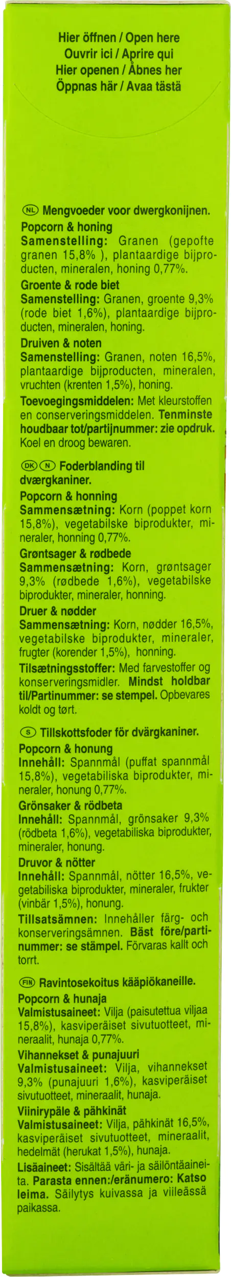 Vitakraft Kräcker® Trio Popcorn Gemüse Nuss 3 Stück / 160 g