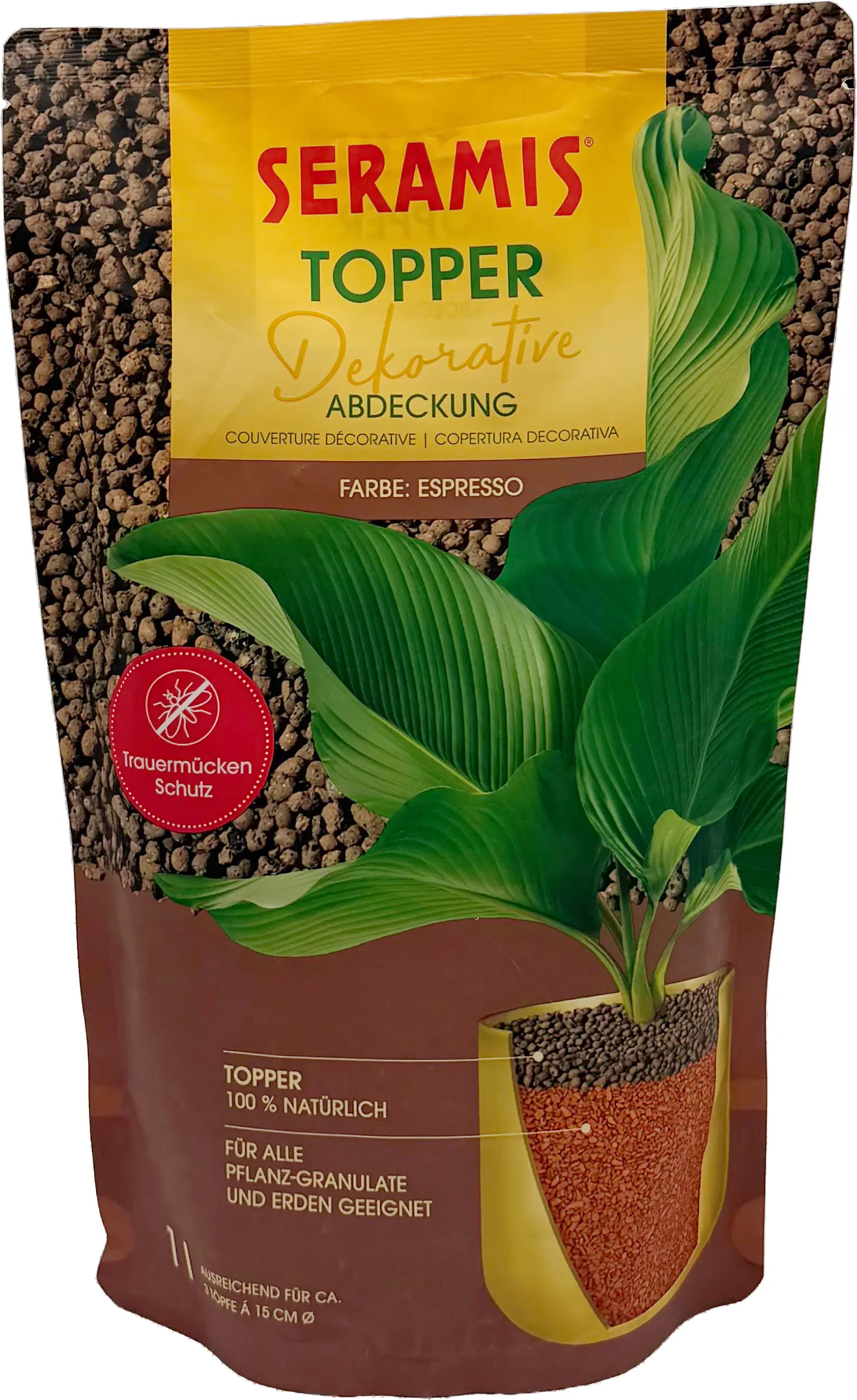 Seramis Pflanzgranulat Topper espresso 1 L