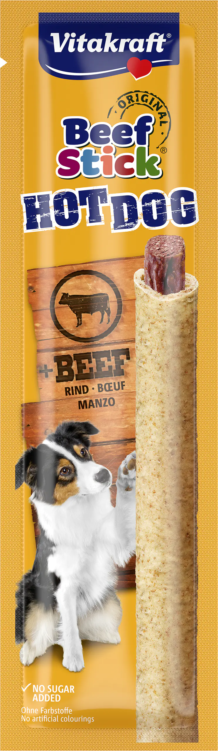 Vitakraft Beef Stick® Hot Dog 1 Stück / 30 g Vitakraft Beef Stick® Hot Dog 1 Stück / 30 g