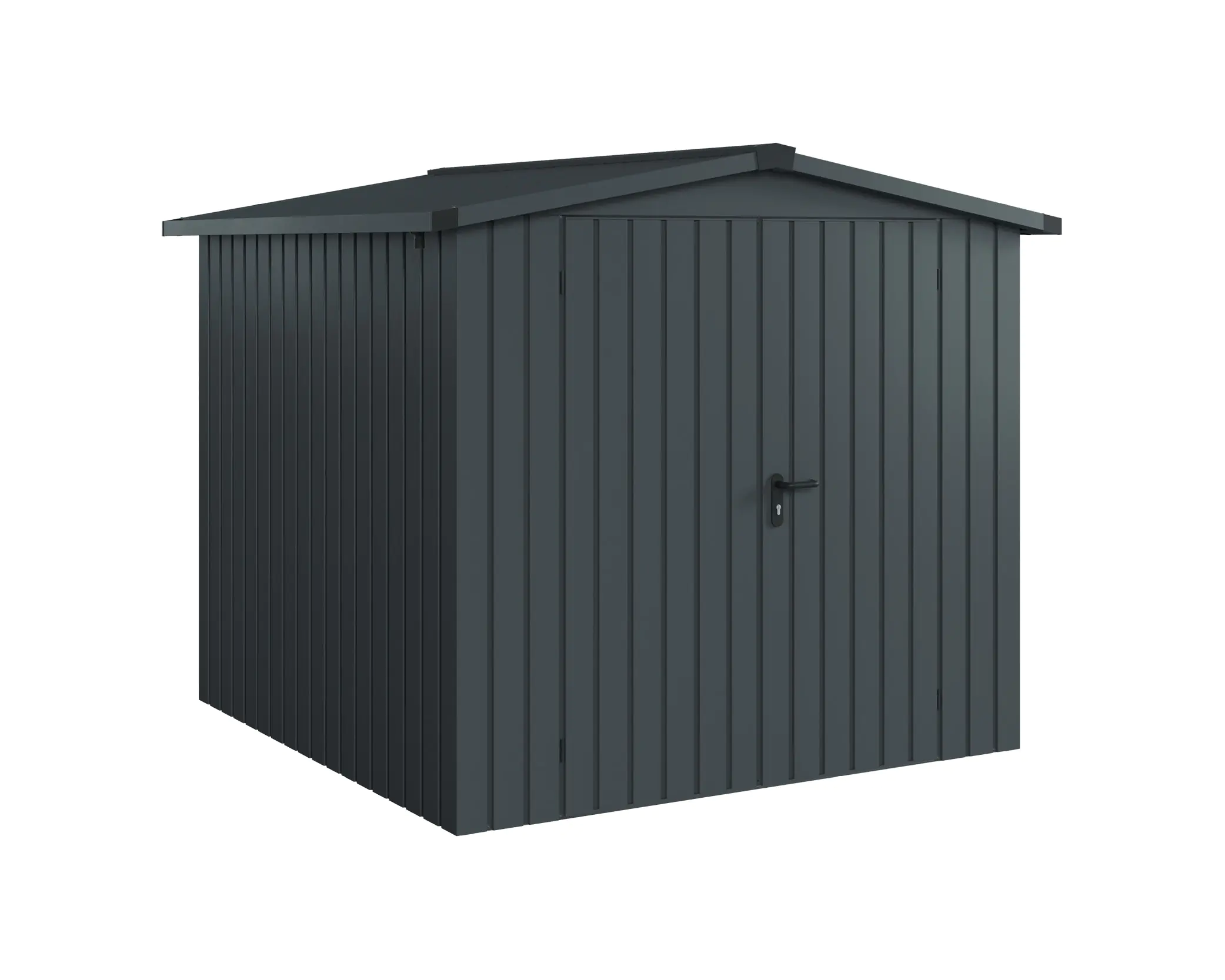 EcoStar Metallgerätehaus Euroline ESD5 anthrazit 214 x 214 cm 2-flg. EcoStar Metallgerätehaus Euroline ESD5 anthrazit 214 x 214 cm 2-flg.