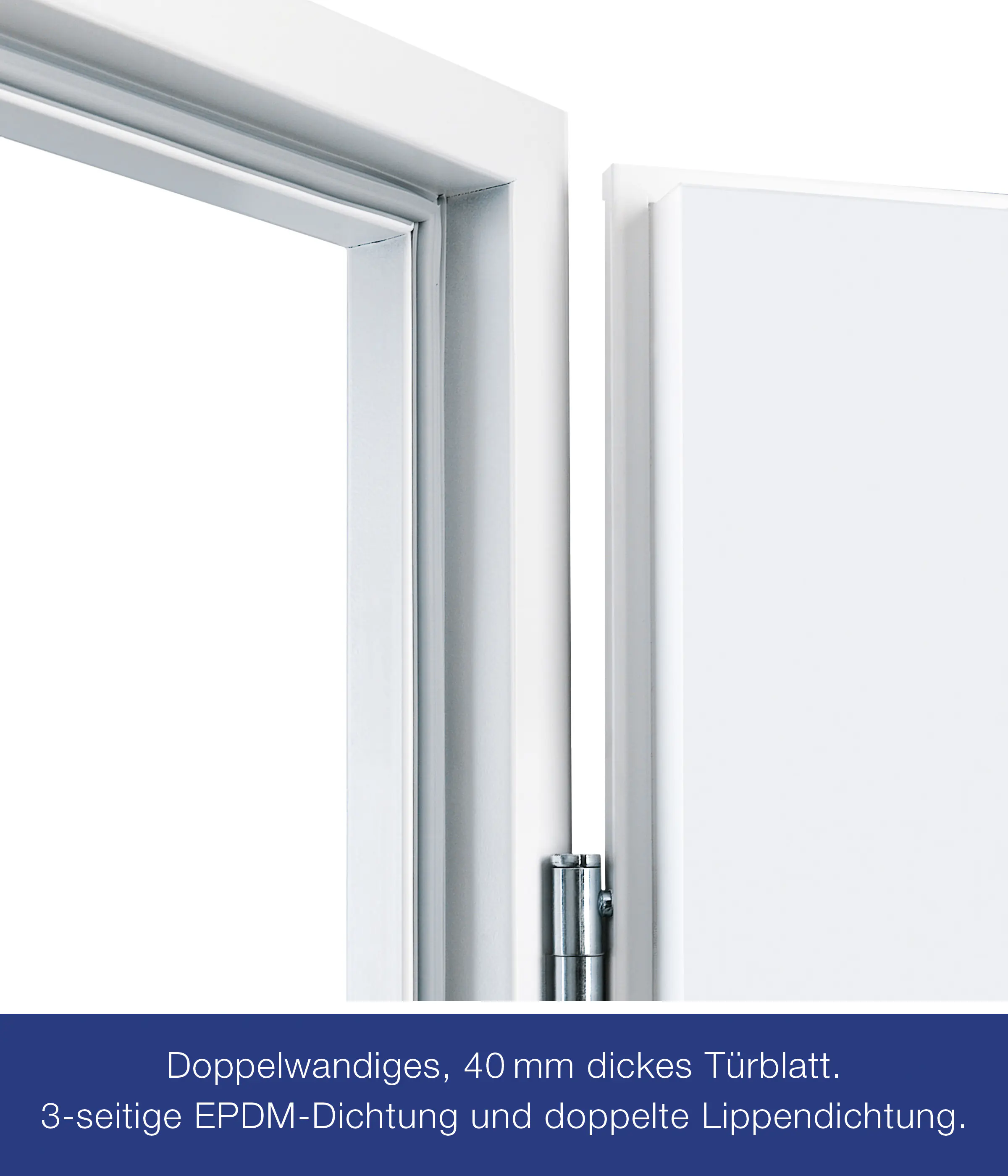 Hörmann Sicherheitstür KSI 40 RC2 verkehrsweiß 87,5 x 200 cm DIN rechts 