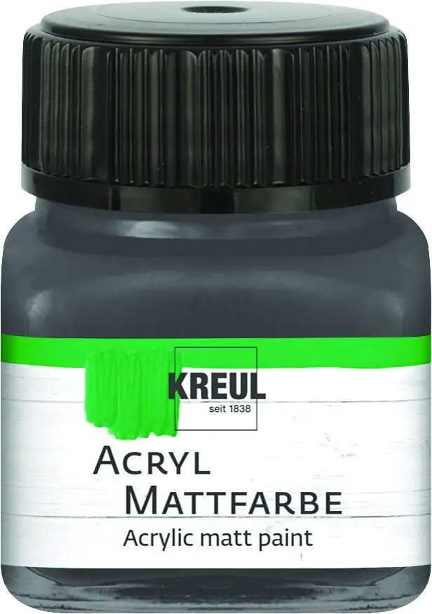 Kreul Acryl Mattfarbe graphitgrau 20 ml