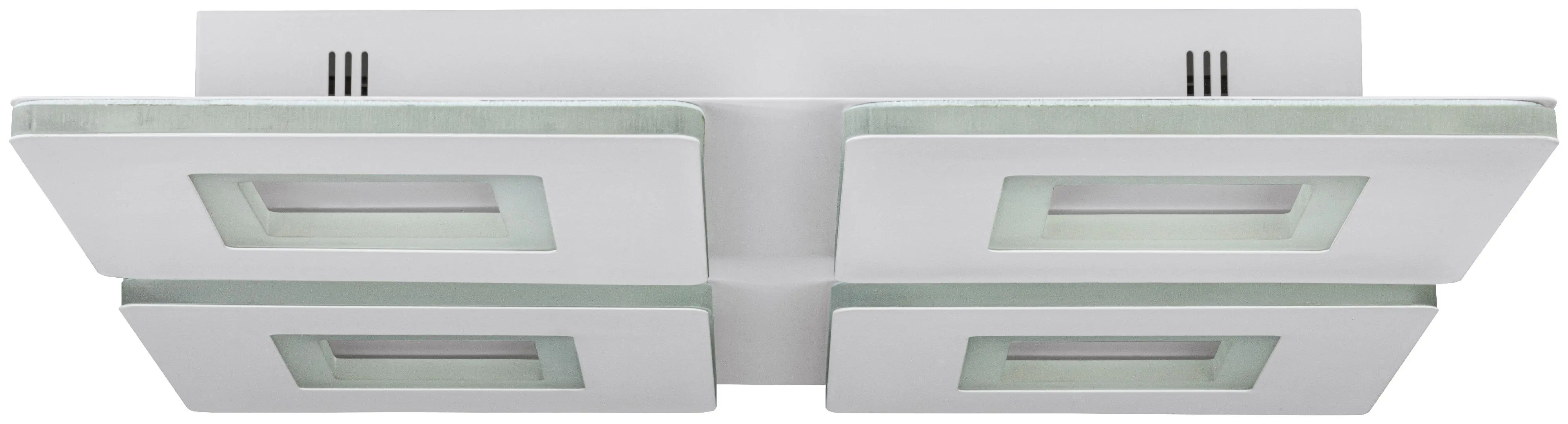 Eglo Connect LED Deckenleuchte Padrogiano-Z weiß 45 x 45 cm mit vier Quadraten