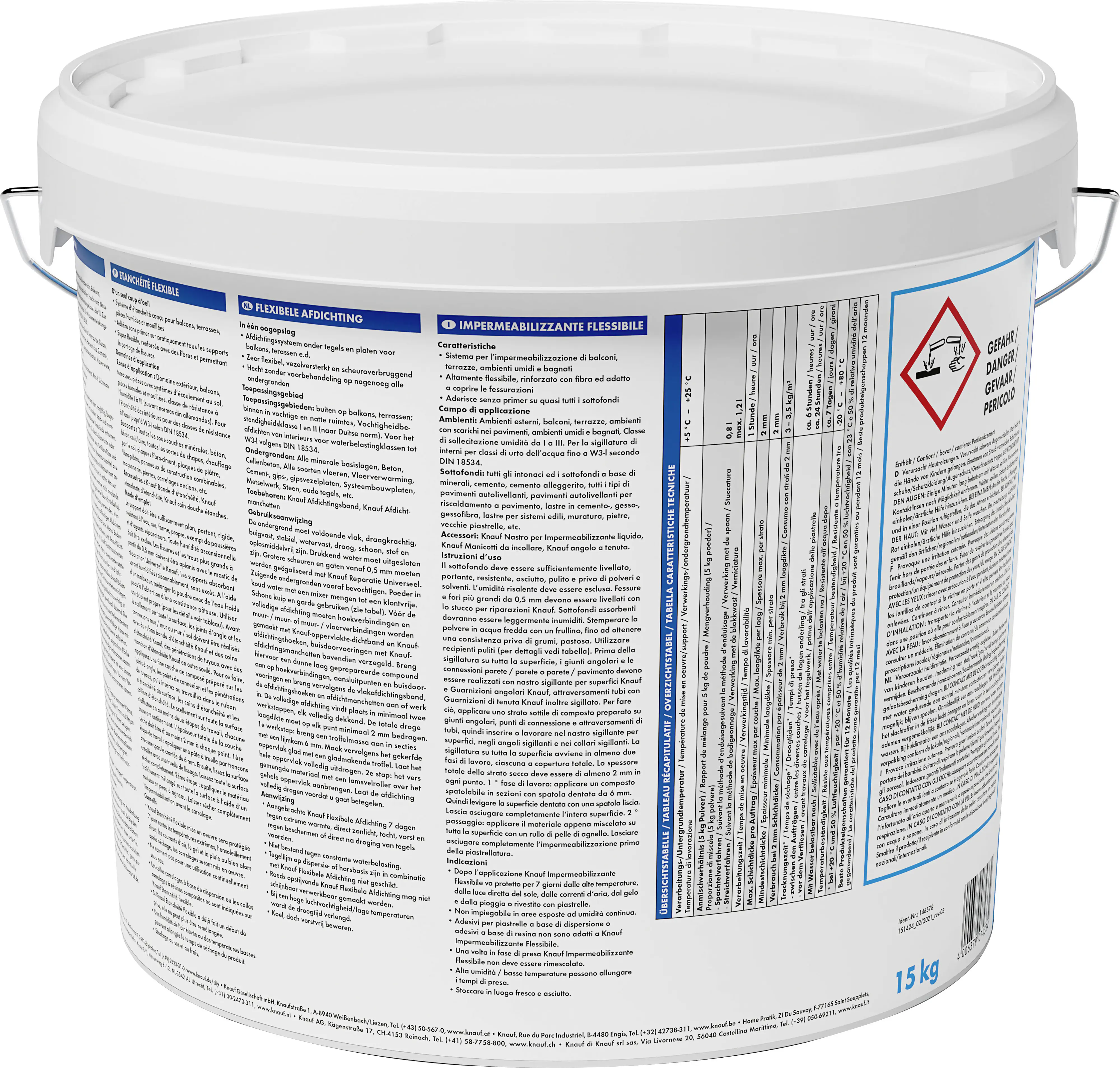 Knauf Flexdicht blau, 15 kg